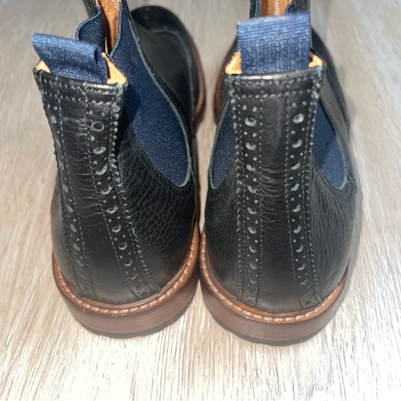 Johnston & Murphy Kresser Gore Chelsea Boot Black Size 8M Hand Crafted  In ITALY - Picture 6 of 10